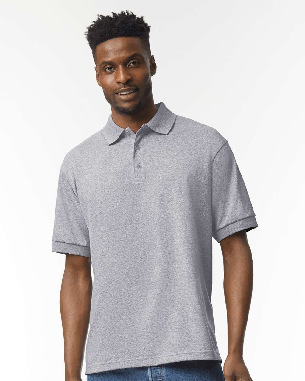 Gildan Jersey Short Sleeve Polo T-Shirt for Men Mix Colour Adult Dryblend Tee